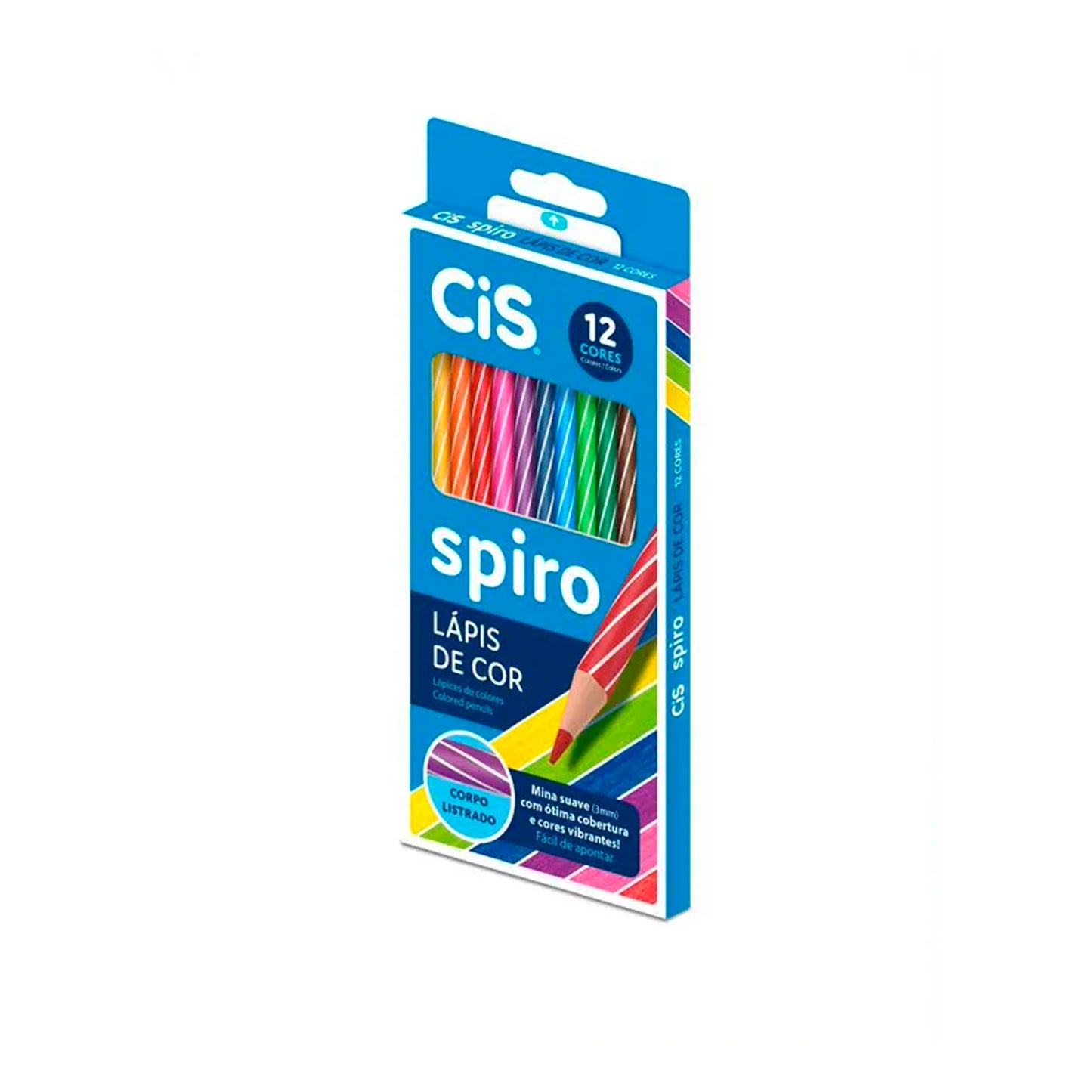 Lápis de cor - CIS - Spiro - 12 cores