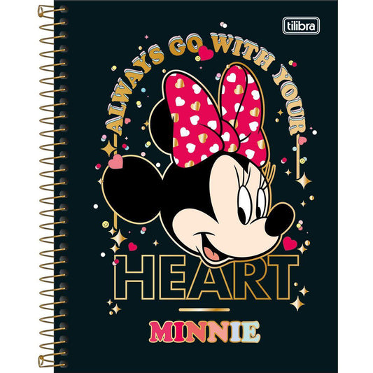Caderno Colegial - Tilibra - Minnie Mouse 10 Matérias c/160 folhas