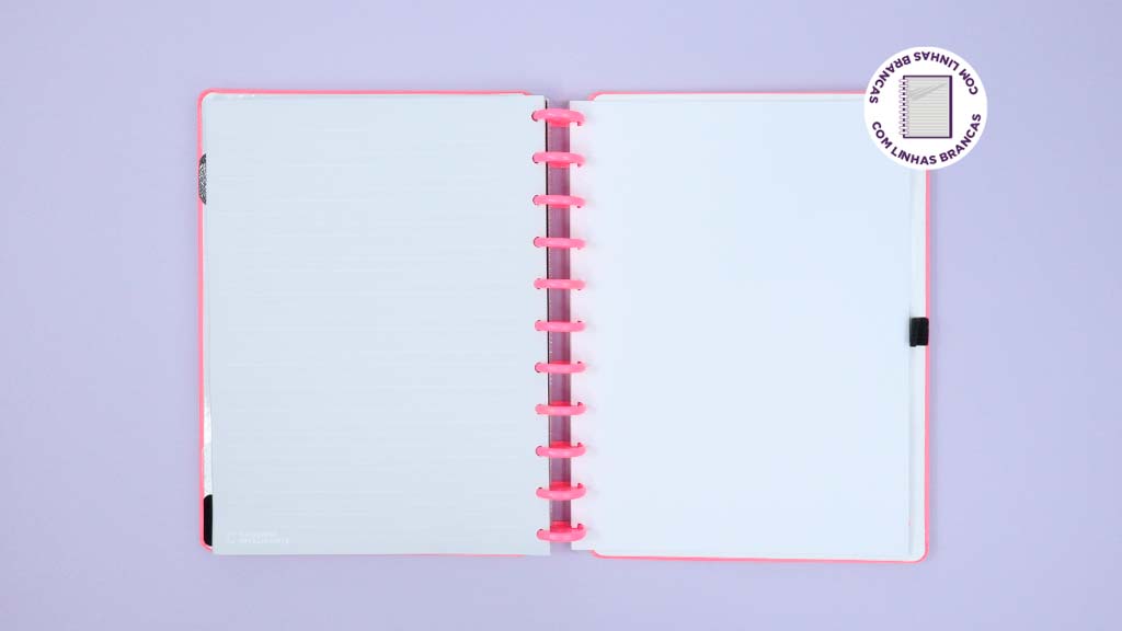 Caderno G+ - Caderno Inteligente - Linhas Brancas All Pink Special Edition 140Fls