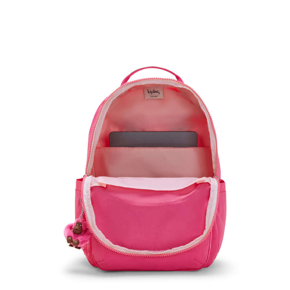 Mochila Seoul - Kipling - Fresh Pink C