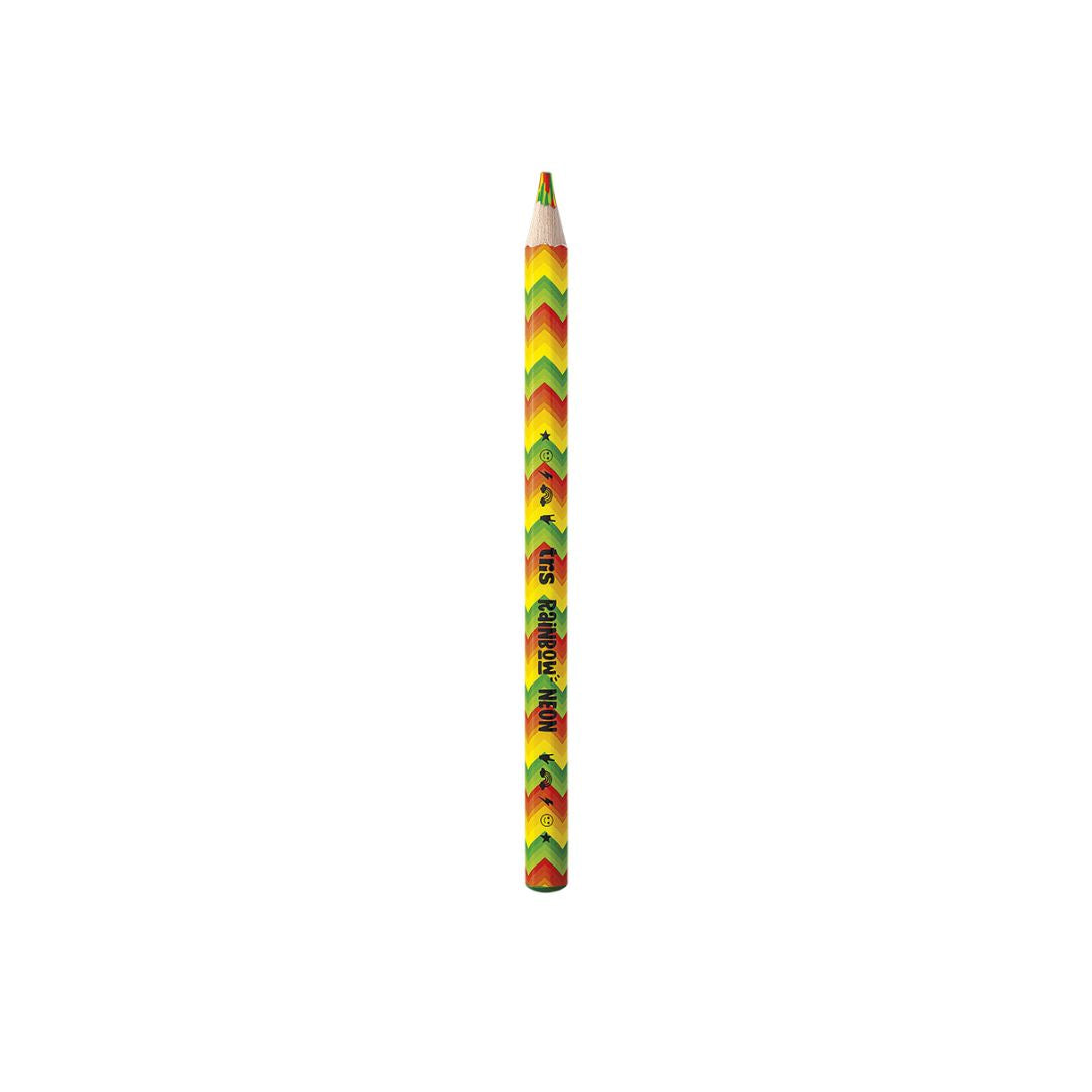 Lapis de Cor Multicolorido - Tris - Rainbow Neon