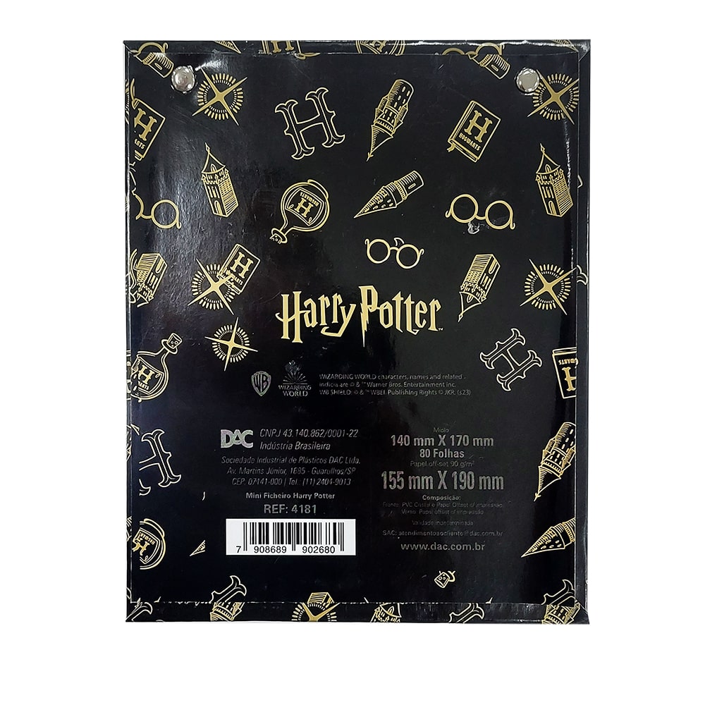 Caderno Argolado Mini - DAC - Harry Potter - Vertical