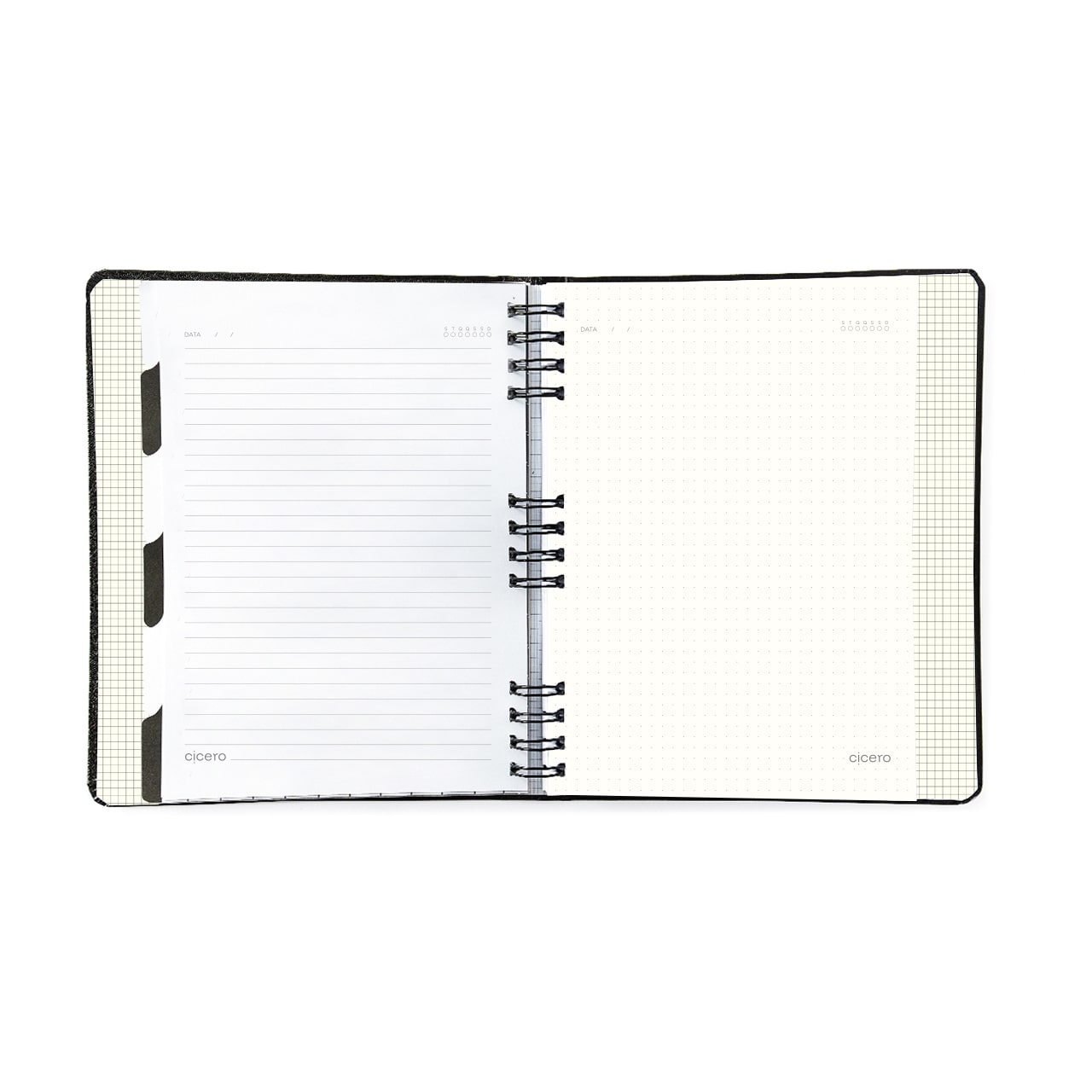 Caderno Organizador - Cícero - Duo Kraft Pautado & Pontado 17x24 Linha e Ponto