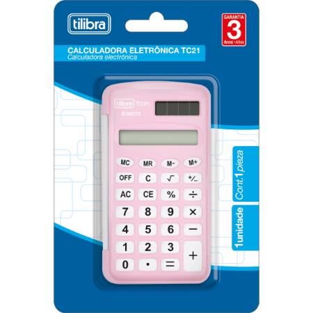 Calculadora de Bolso - Tilibra - Rosa TC21
