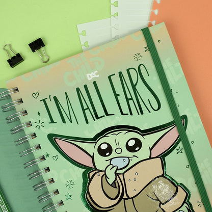 Caderno Smart Colegial - DAC - Mandalorian Baby Yoda