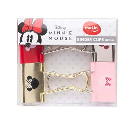 Binder Clips 32mm - Molin - Minnie Mouse - 4 unidades