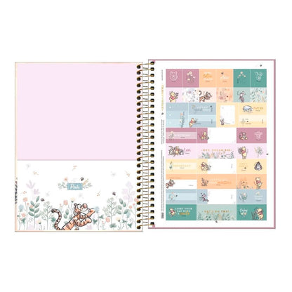 Caderno Colegial - Tilibra - Pooh 10 Matérias 160 Folhas