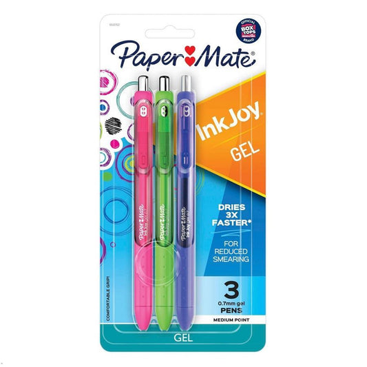 Caneta Gel - Paper Mate - InkJoy Retrátil 3 Cores