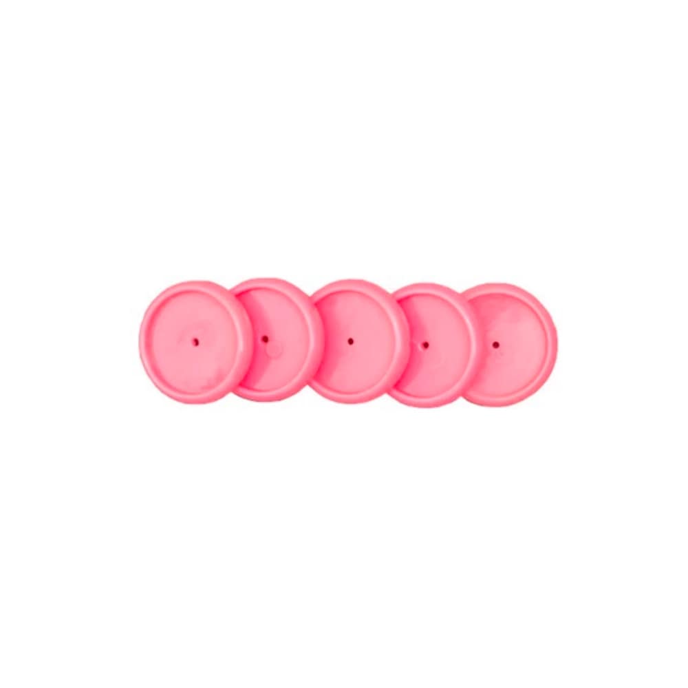 Discos G + Elásticos - Caderno Inteligente - Grande (31mm) Rosa Neon