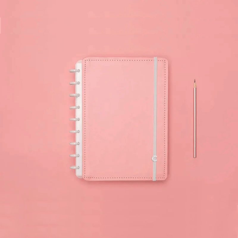 Caderno Médio - Caderno Inteligente - Rose Pastel 80 Fls 90g/m²