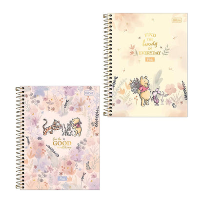 Caderno Colegial - Tilibra - Pooh 10 Matérias 160 Folhas