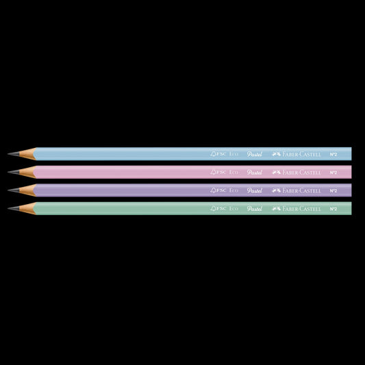 Lápis nº2 Eco - Faber-Castell - Pastel