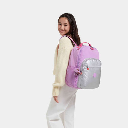 Mochila Seoul - Kipling - Purple Candy Bl