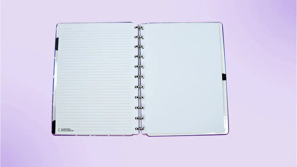 Caderno Médio - Caderno Inteligente - Silver Love 80 Folhas 90g/m²