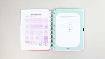 Planner Permanente - Caderno Inteligente - Acqua Glam 93 Folhas 120g/m²