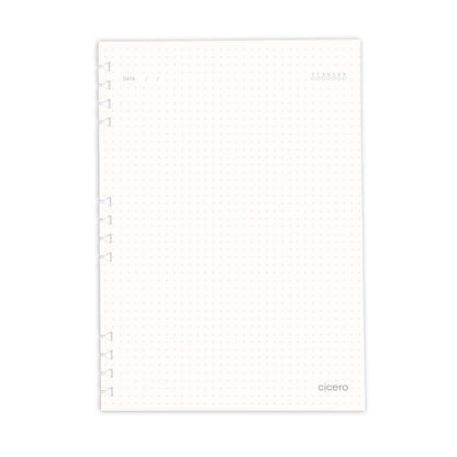 Refil Caderno Organizador - Cícero - Pontado 40 folhas Offset 90g 17x24