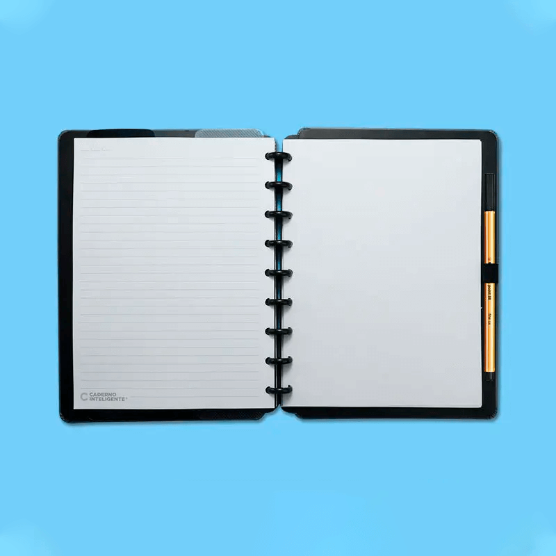 Caderno Médio - Caderno Inteligente - Grey 80 Fls 90g/m²