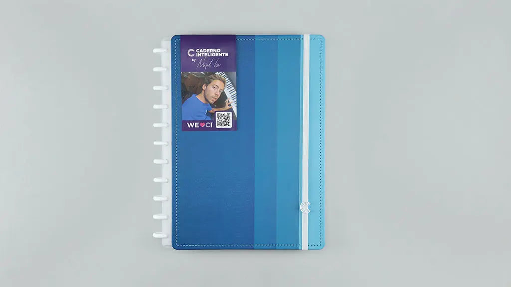 Caderno Grande - Caderno Inteligente - Blue Creative Journal By Miguel Luz 80 Folhas 90g/m²