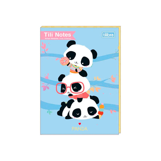 Kit Bloco de Notas Adesivas - Tilibra - Tili Notes Panda