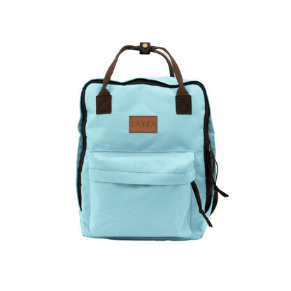 Mochila Mini Urban Quadrada - Sabra - Azul Bebê