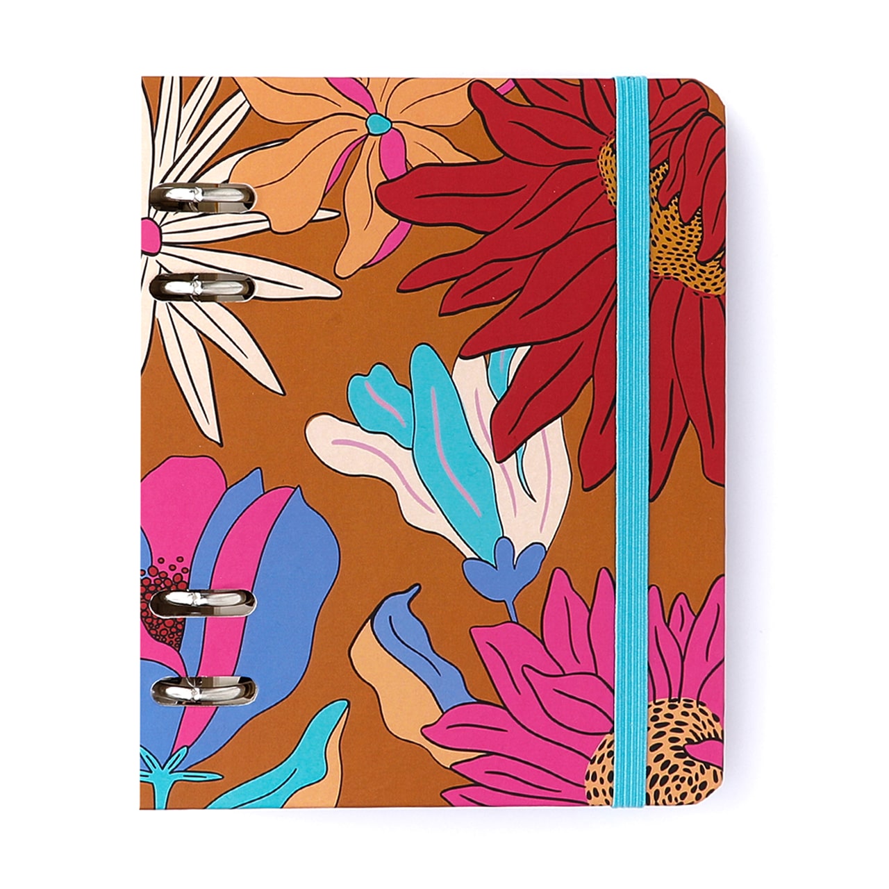 Caderno Criativo Argolado - Cícero - Office Duo Pólen Pautado & Pontado A6 Tropicália Caramelo