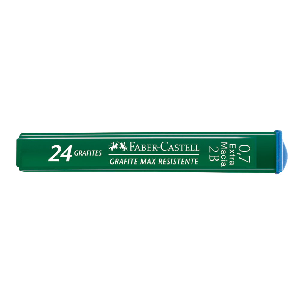 Grafites 0.7mm 2B - Faber-Castell - 1 Tubo com 24 unidades - Polymer