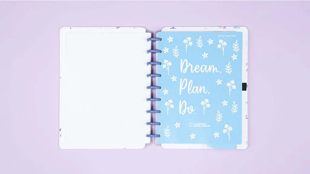 Planner Permanente - Caderno Inteligente - Lilac Fields By Sof 104 Folhas 120g/m²