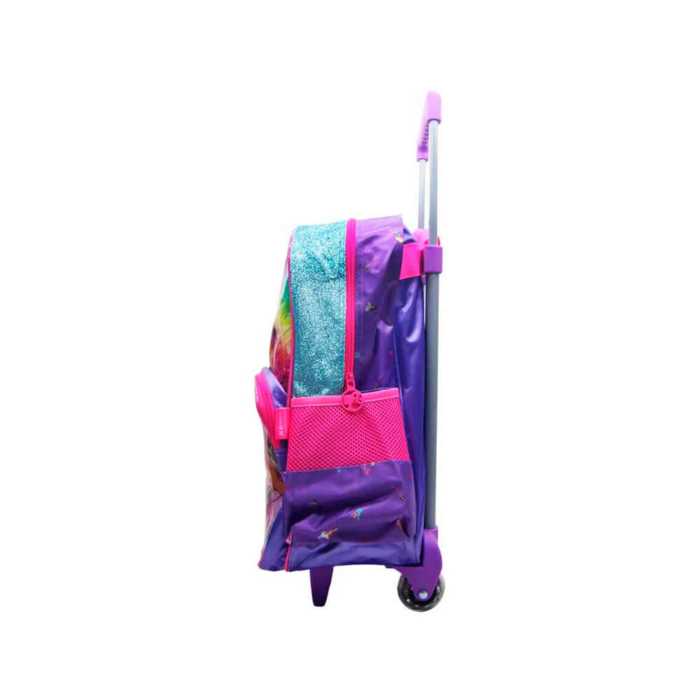 Mochila com Rodinhas - Luxcel - Barbie Sereia Glitter Azul