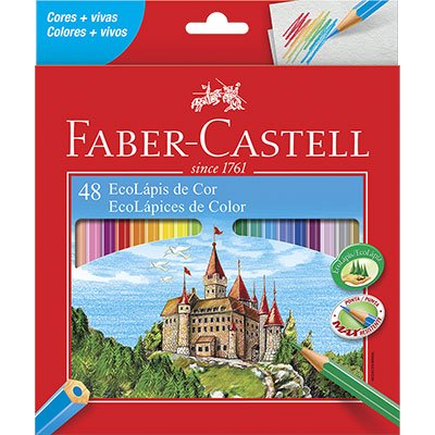 Lápis de Cor Eco - Faber-Castell - 48 Cores