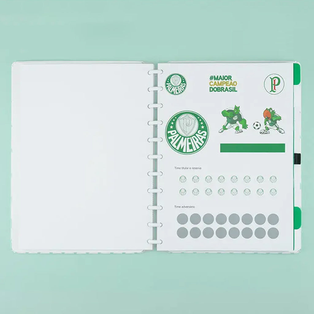 Caderno Grande - Caderno Inteligente - Palmeiras 80 Folhas 90g/m²