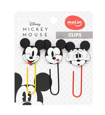 Clips 50 mm - Molin - Mickey Mouse - 3 unidades