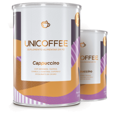 Unicoffee - Suplemento Alimentar em Pó - 2 Unidades + Mixer de Brinde