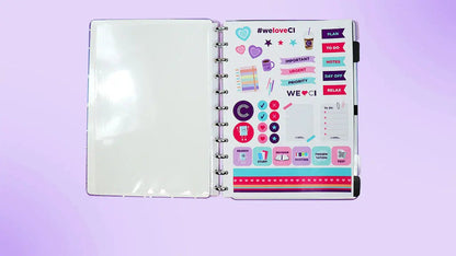 Caderno Grande - Caderno Inteligente - Silver Love 80 Folhas 90g/m²