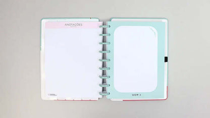 Planner Permanente - Caderno Inteligente - Acqua Glam 93 Folhas 120g/m²