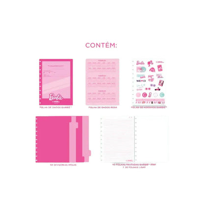 Caderno Grande - Caderno Inteligente - Barbie Pink 80 Folhas 90g/m²