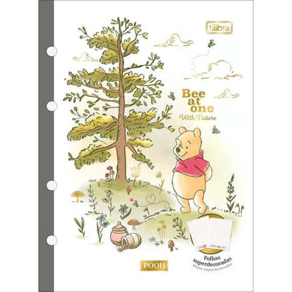 Refil Caderno Argolado Colegial - Tilibra - Tiliflex Pooh c/ 80 Folhas