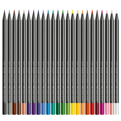 Lápis de Cor - Faber-Castell - EcoLápis Supersoft - 24 Cores