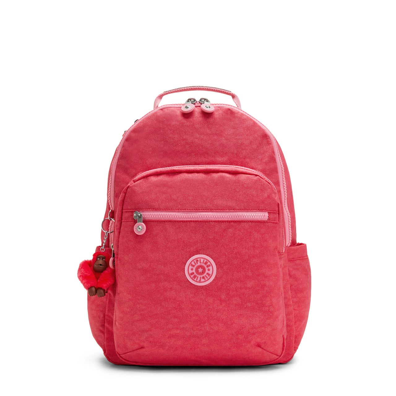 Mochila - Kipling - Seoul Rosa Fuchsia Glitter