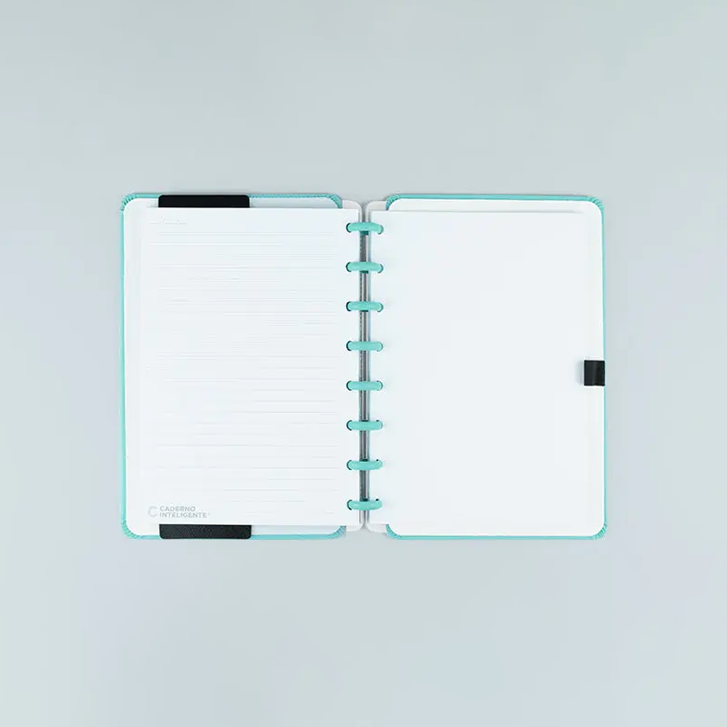 Caderno A5 - Caderno Inteligente - All Aquamarine 80 Folhas 90g/m²