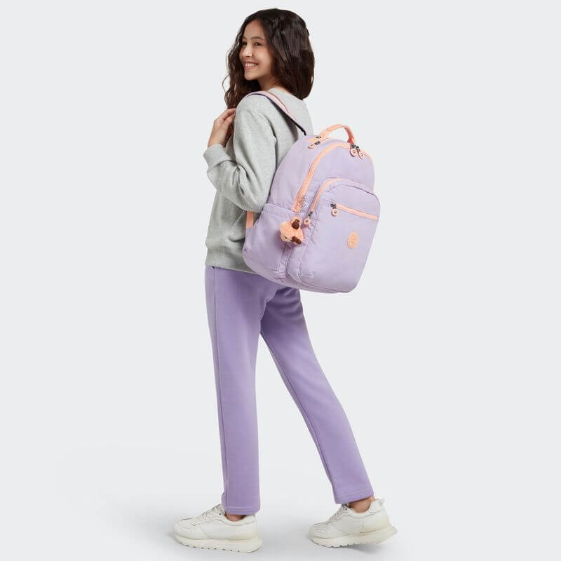 Mochila Seoul - Kipling - Endless Lilac C