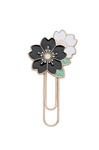 Marcador de Página - Molin - Love Flower Preto