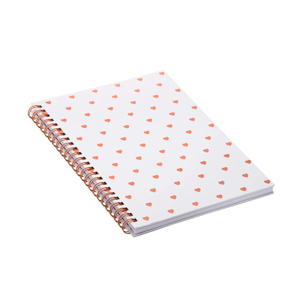 Caderno Espiral - BRW - Coração Pautado 150x210mm 80fls