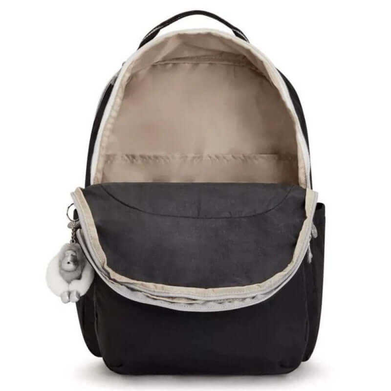 Mochila Seoul - Kipling - True Black Fun