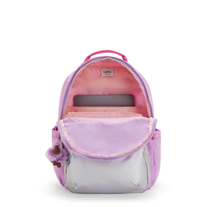 Mochila Seoul - Kipling - Purple Candy Bl