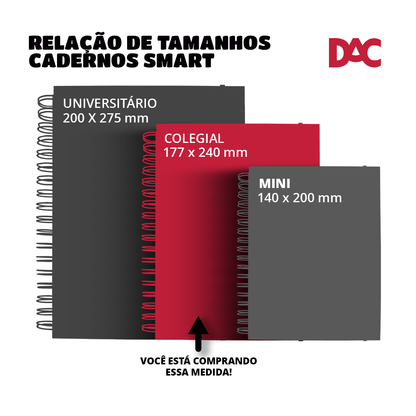 Caderno Smart Colegial - DAC - Mickey Mouse