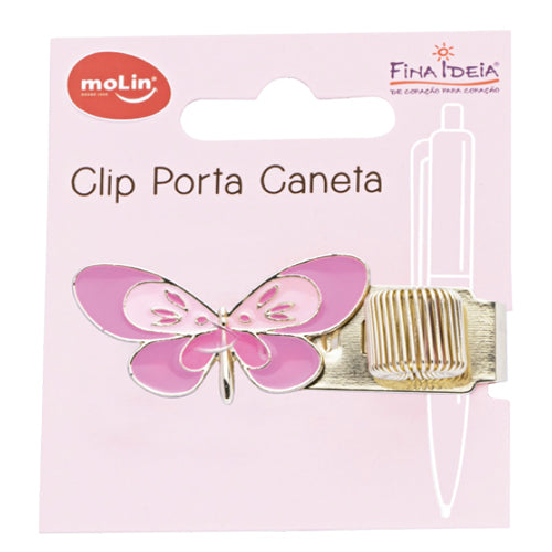 Clipe Porta Caneta - Molin - Borboletas 2