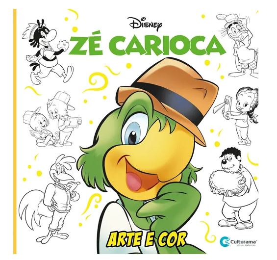 Livro para Colorir Arte & Cor - Culturama - Zé Carioca