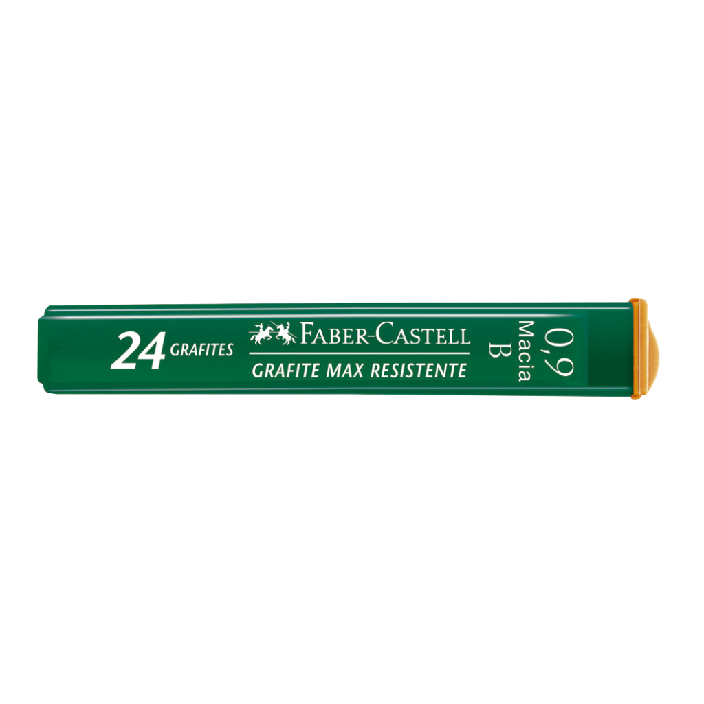 Grafites 0.9mm B - Faber-Castell - 1 Tubo com 24 unidades - Polymer