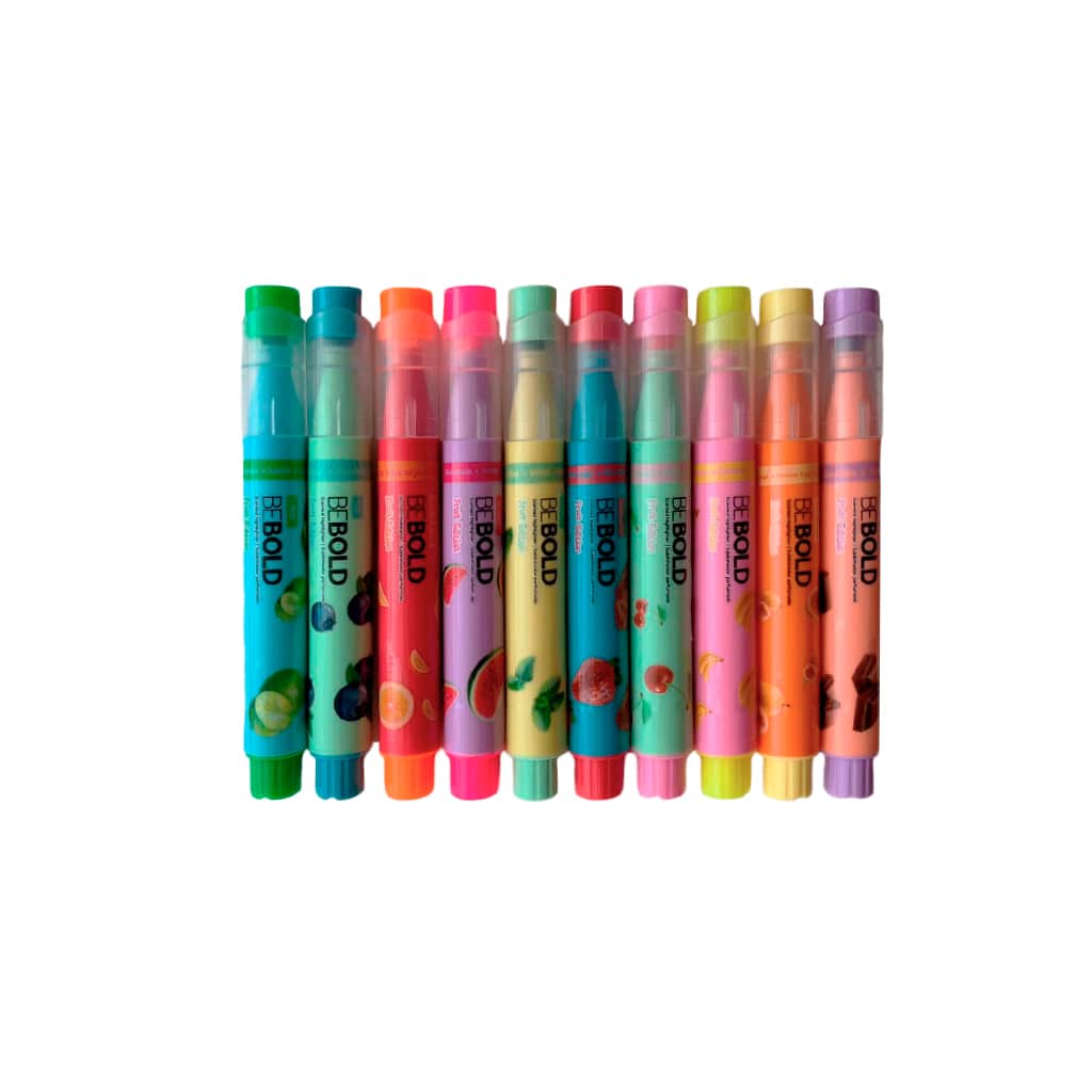 Marca Texto Be Bold - Newpen - Fruit Edition 10 Cores Perfumadas Avulsas