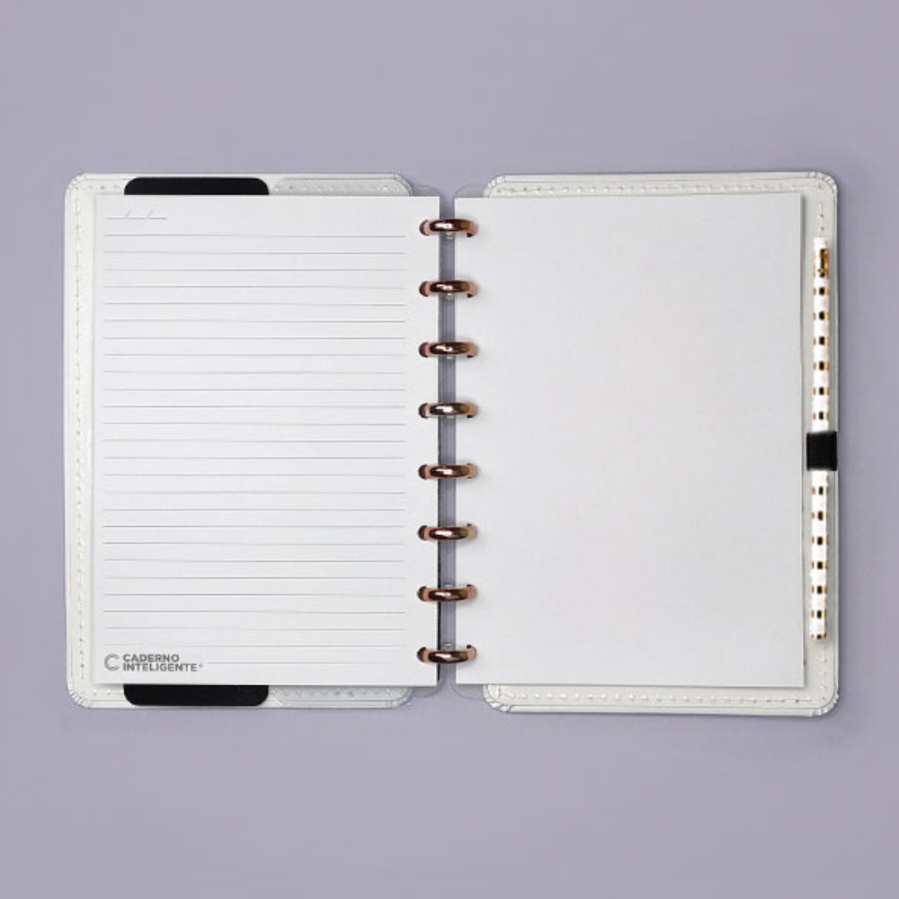 Caderno A5 - Caderno Inteligente - Deluxe All White